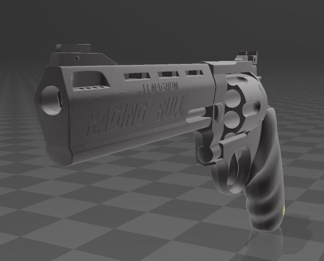 ♉ Taurus Raging Bull .44・ STL File for ・Cults